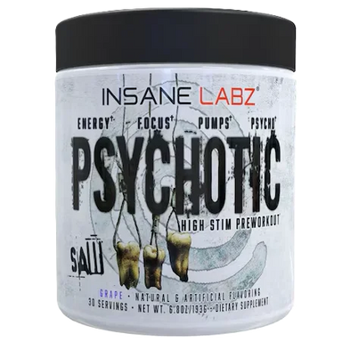 Insane Labz Psychotic Saw Pre Entreno 30 Servicios uva