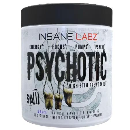 Insane Labz Psychotic Saw Pre Entreno 30 Servicios uva