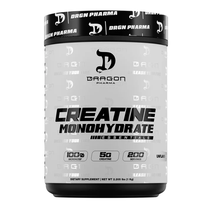 Dragon Pharma Creatina Monohidratada 1Kg 200 Servicios