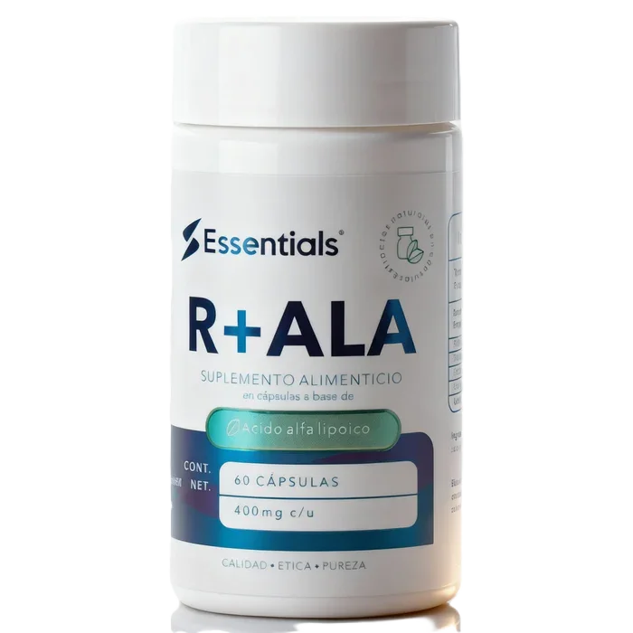 Essentials R-ALA Acido Alfa Lipoico 400 Mg 60 Capsulas