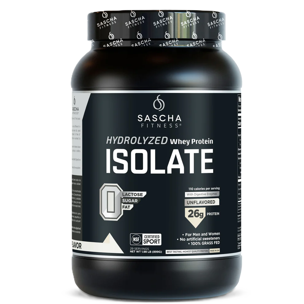 Sascha Fitness Proteina Isolate 2 Lbs 28 Servicios sin sabor