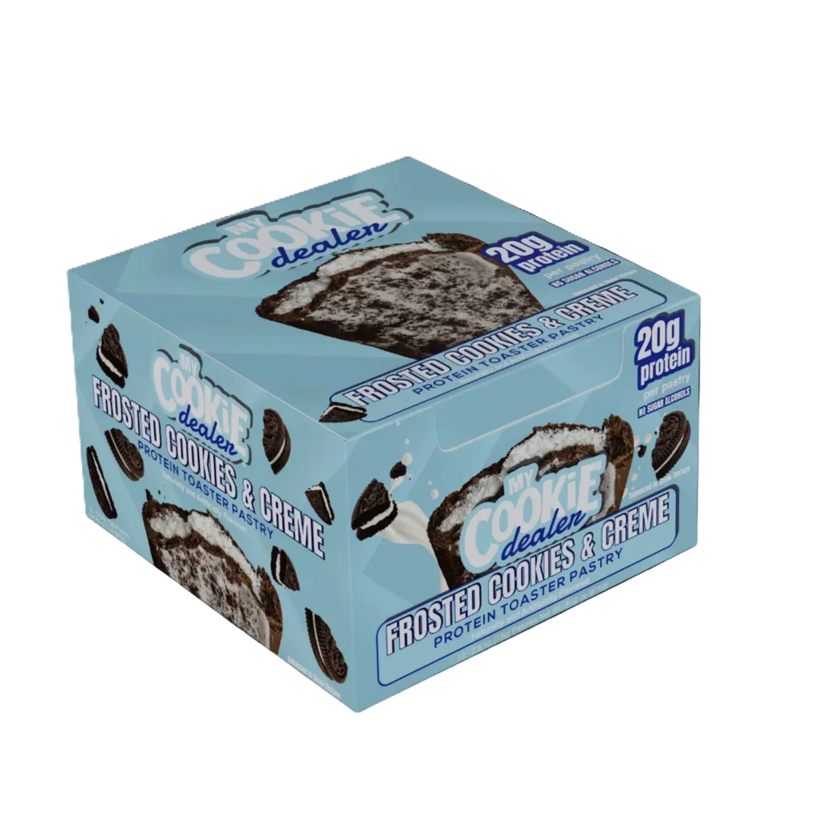 Raw Nutrition My Cookie Dealer Toaster Pastry 12 pack Cookies and cream