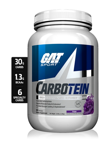 GAT Sport Carbotein 4Lbs 50 Servicios uva