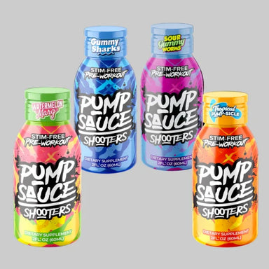 Pump Sauce Shooters Stim-Free Pre Entreno 12pack 60ml tropical portada 2