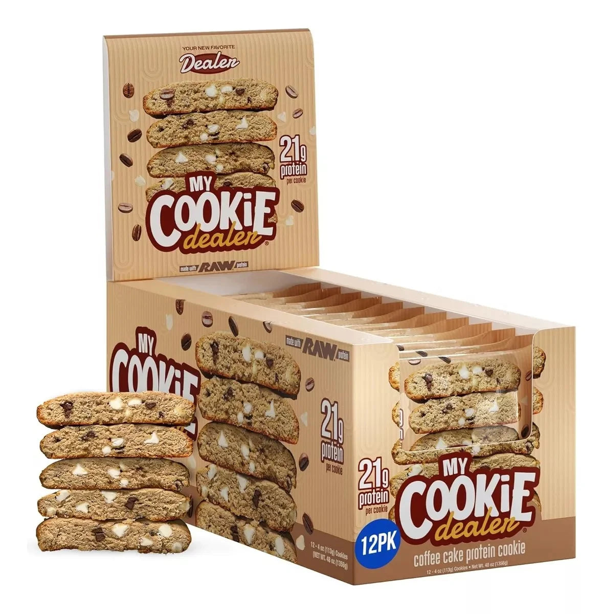 Raw Nutrition My Cookie Dealer 12 Galletas Coffee Cake