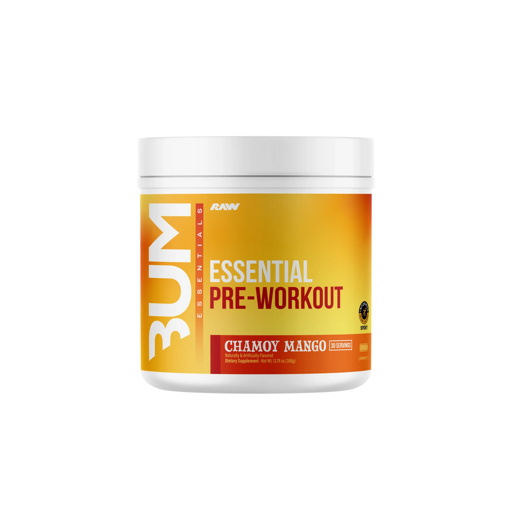 Raw Nutrition Bum Essentials Pre Entreno 30 Servicios Chamoy Mango