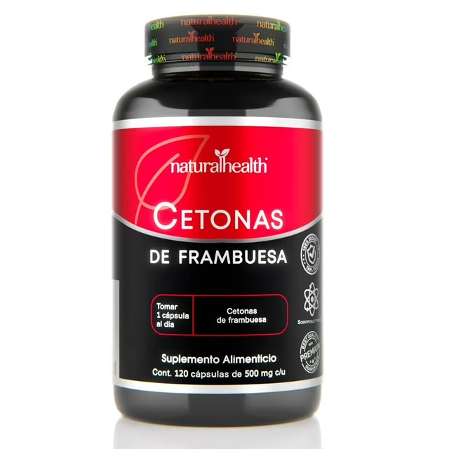Natural Health Cetonas de Frambuesa 120 capsulas 500mg c/u