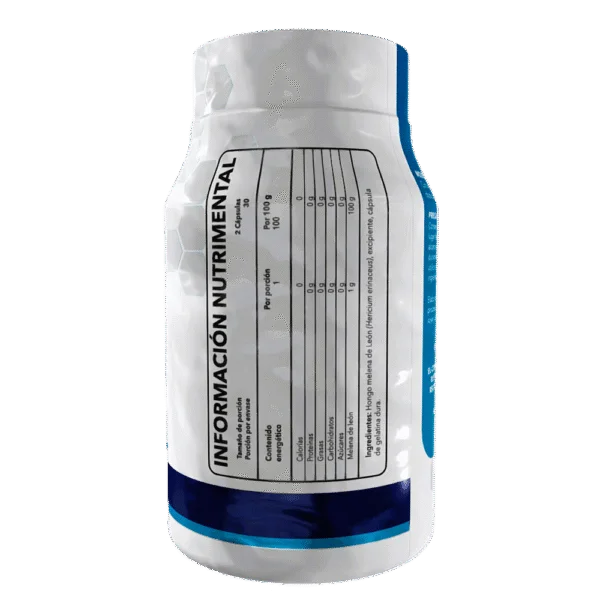 Essentials Melena de León 50% 60 Capsulas 30 Servicios informacion nutricional