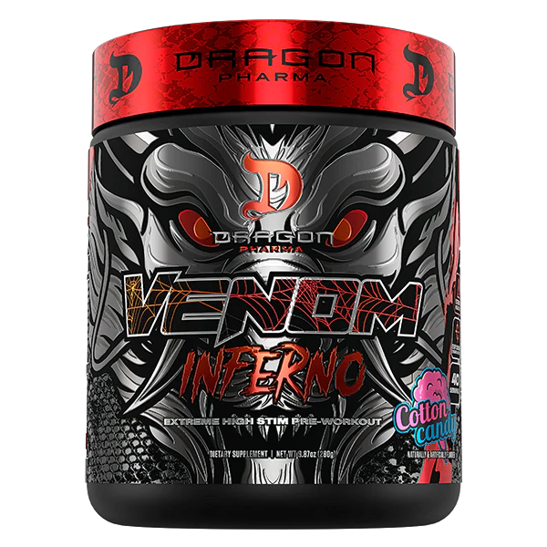 Dragon Pharma Venom Inferno Pre Entreno 40 Servicios cotton candy
