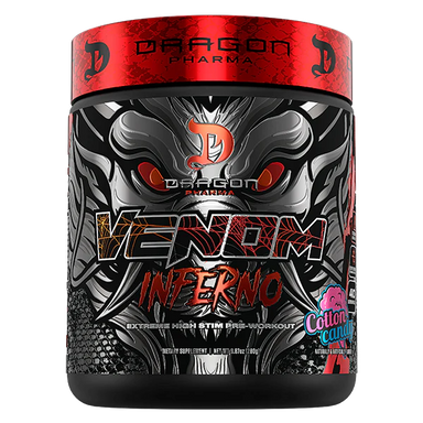 Dragon Pharma Venom Inferno Pre Entreno 40 Servicios cotton candy