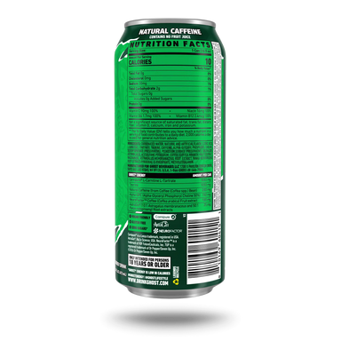Ghost Energy Drink 12 Pack Seven Up Lemon Lime Informacion nutricional