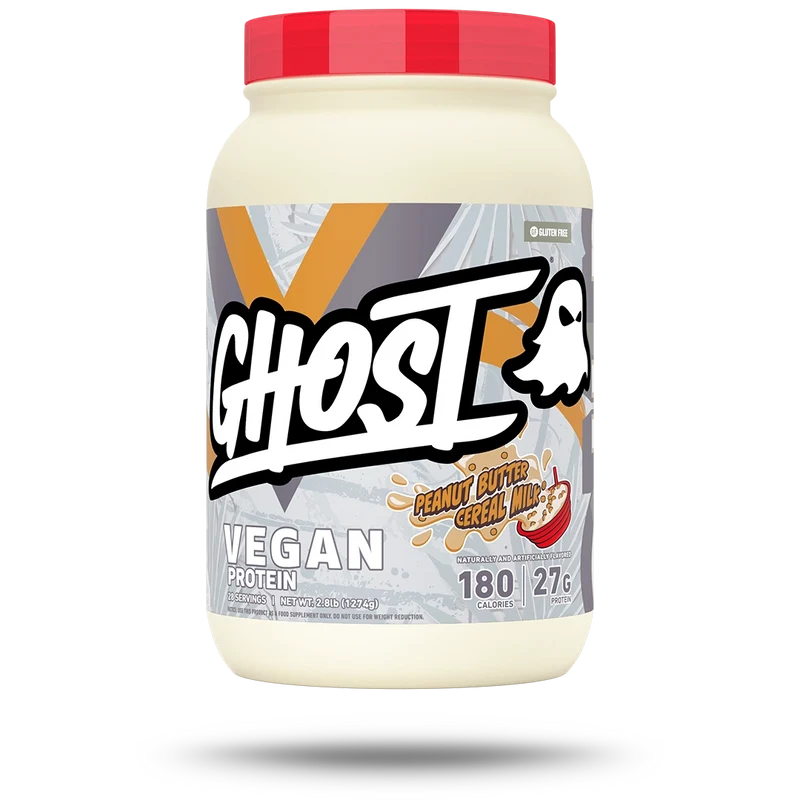 Proteina Ghost Vegan 2 Lbs 28 Servicios peanut butter cereal milk