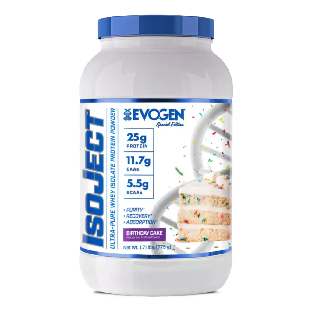 Evogen Proteina Isoject 2 lbs 28 Servicios birthday cake