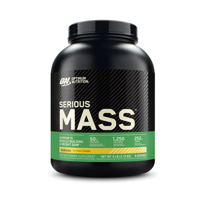 Optimum Nutrition Serious Mass 6 Lbs 8 Servicios banana