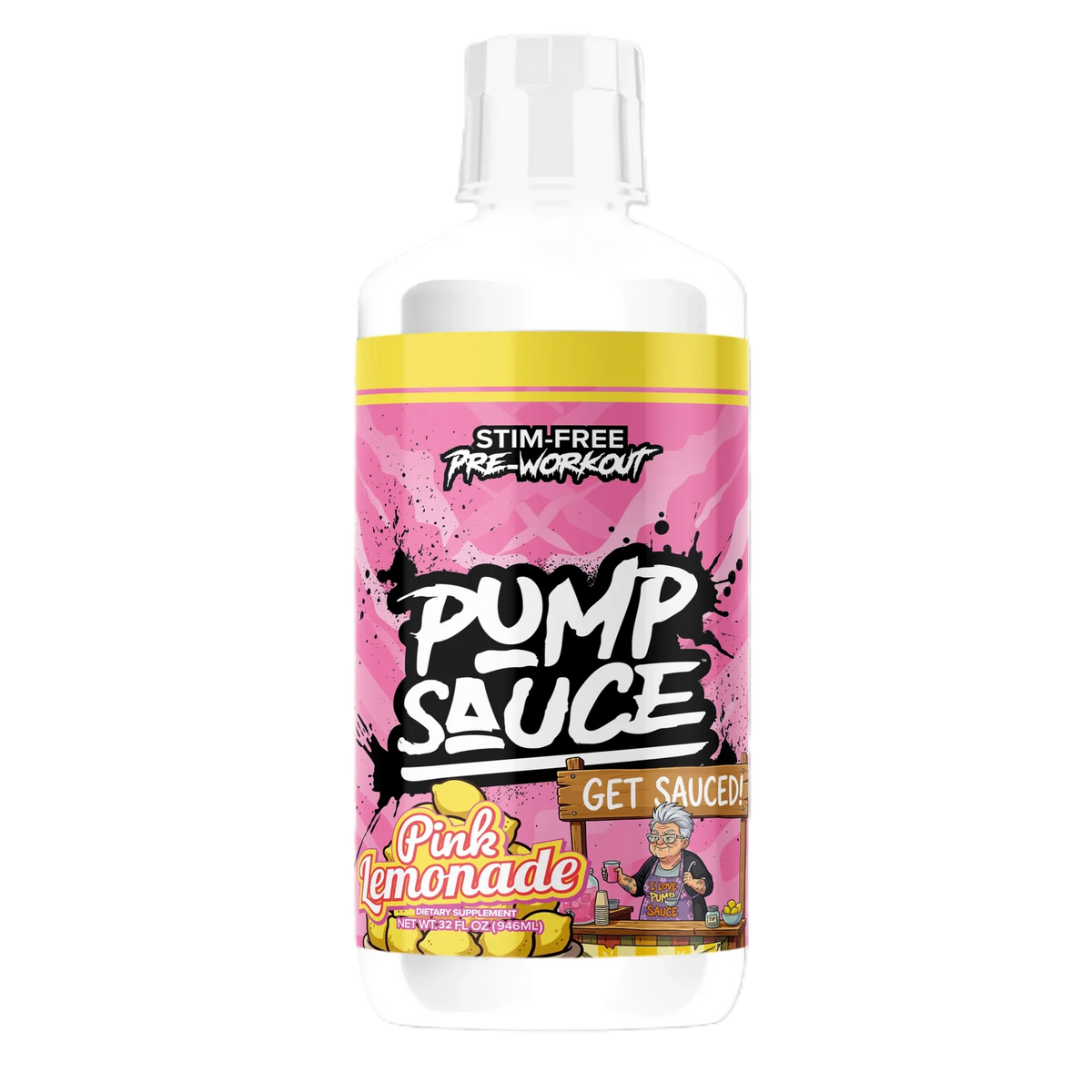 Pump Sauce Stim-Free Pre Entreno 32 servicios pink lemonade