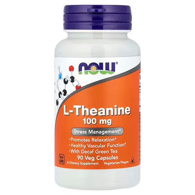 Now Foods L-Theanine 100mg 90 Capsulas
