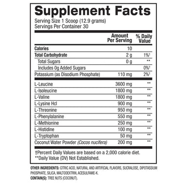 BPI Sports Best EAA Aminoacidos 30 Servicios informacion nutricional