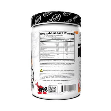 Gaspari Nutrition Superpump Aggression Pre Entreno 360Gr 40 Servicios informacion nutricional
