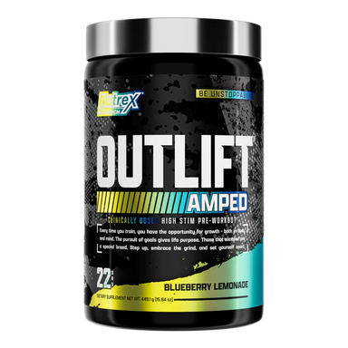 Nutrex Pre Entreno Outlift Amped 436g 22 Servicios blueberry lemonade