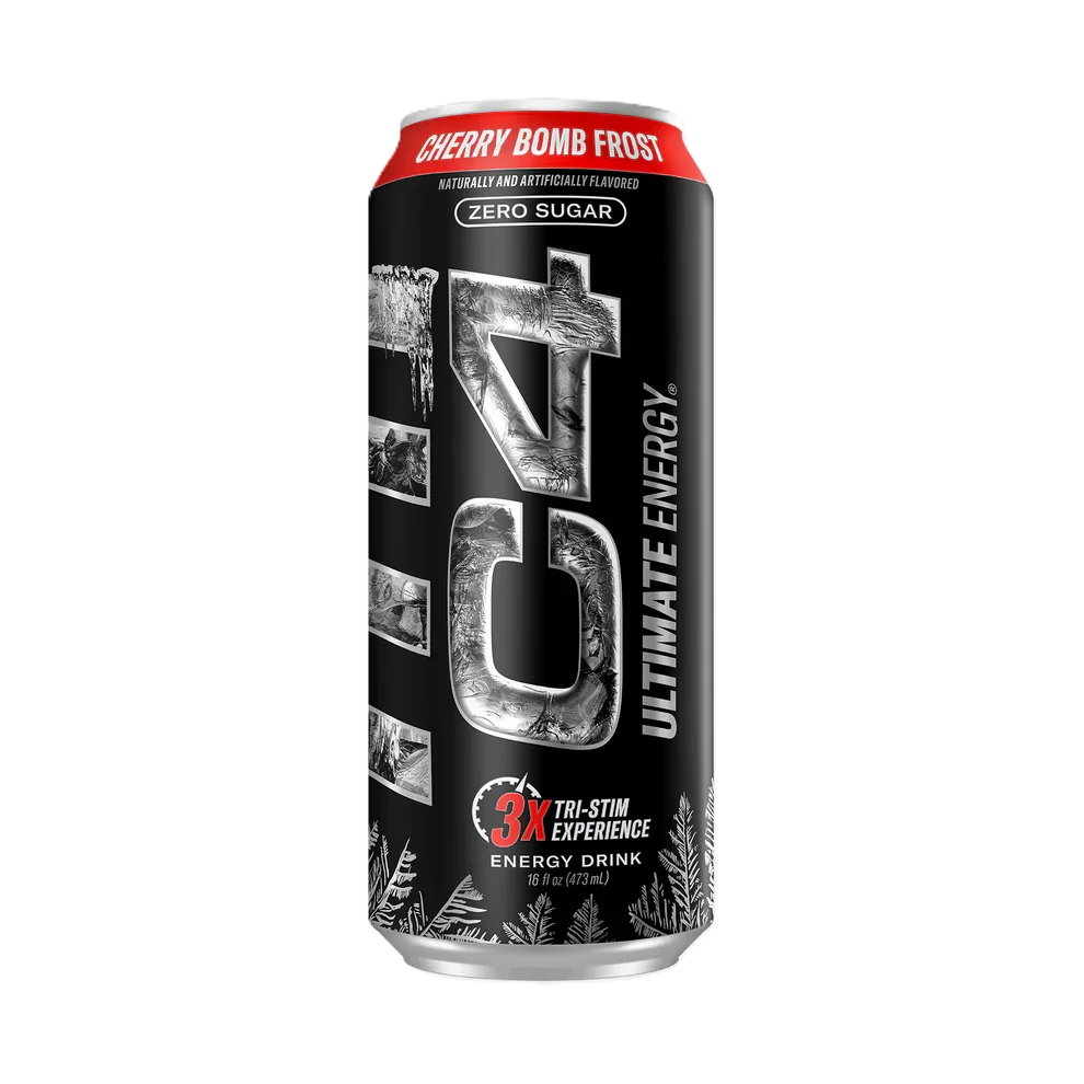 Cellucor C4 Ultimate Energy Drink 16oz 12 pack artic cherry bomb