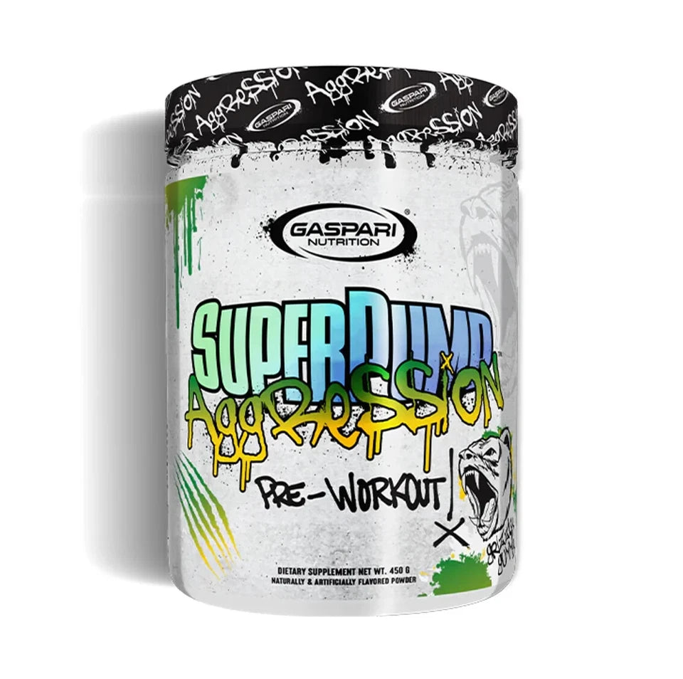 Gaspari Nutrition Superpump Aggression Pre Entreno 360Gr 40 Servicios grizzly gumm