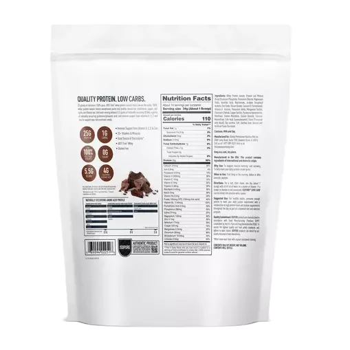 Isopure Proteina Low Carbs 1 Lbs 14 servicios Chocolate Informacion nutricional
