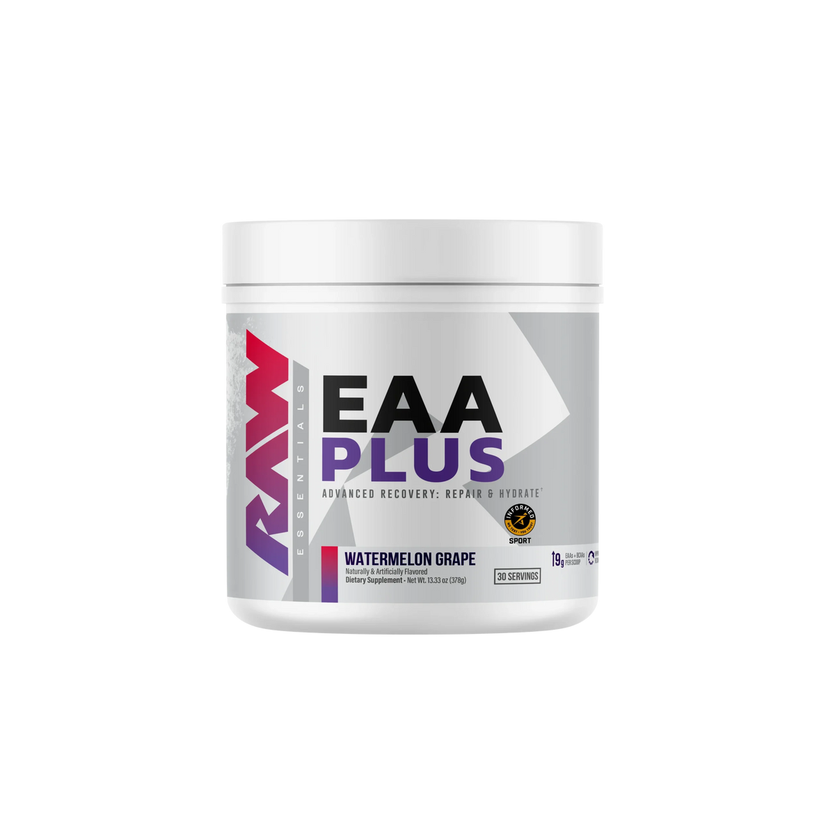 Raw Nutrition Essentials EAA Plus 30 Servicios. Aminoácidos e Hidratación Watermelon grape Portada