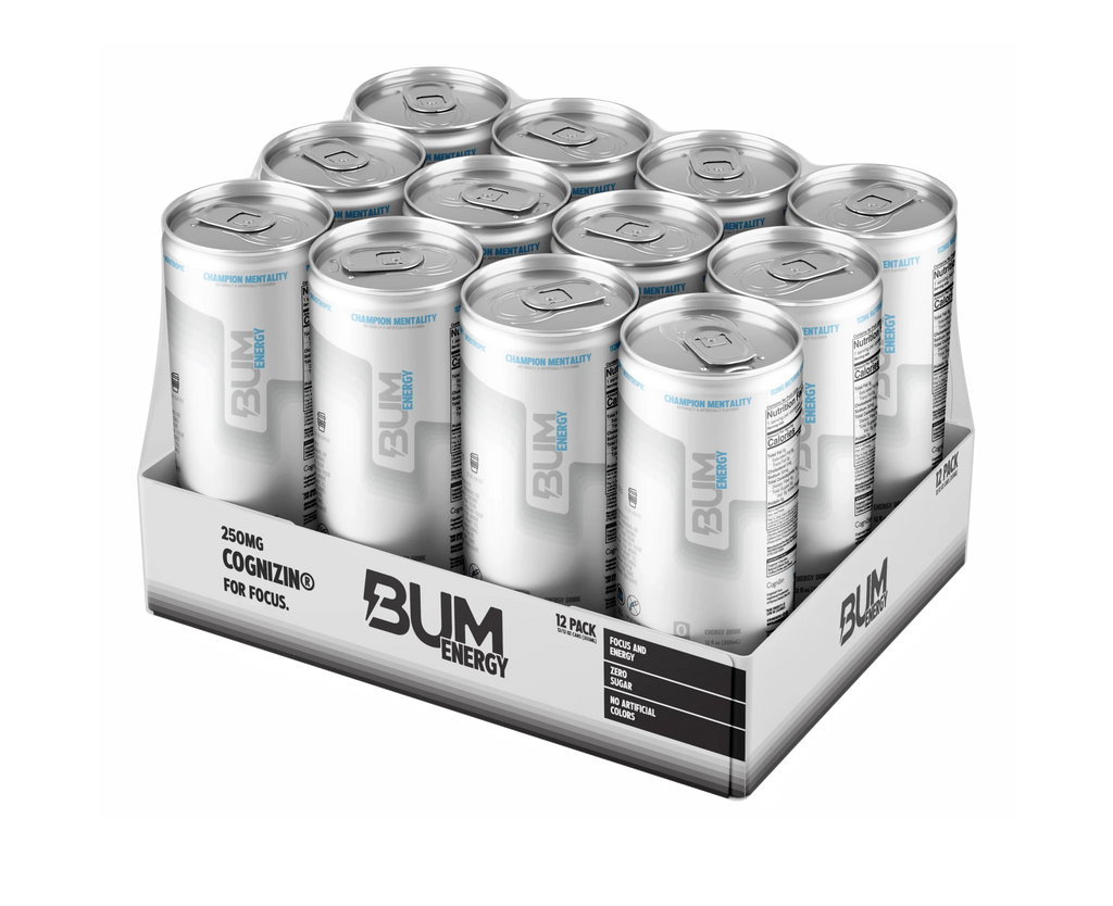 Raw Nutrition Bum Energy Drink 12 Pack Champion Mentality
