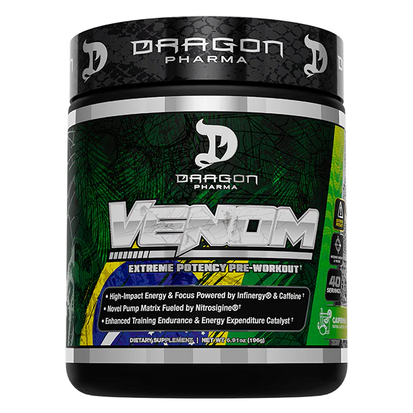 Dragon Pharma Venom Pre Entreno 40 Servicios caipirinha
