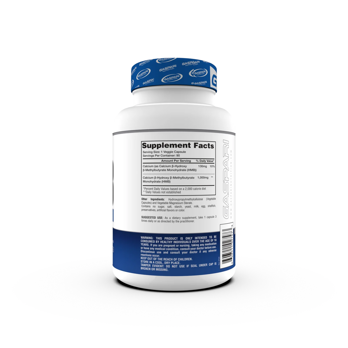 Gaspari Nutrition HMB 90 Cápsulas informacion nutricional