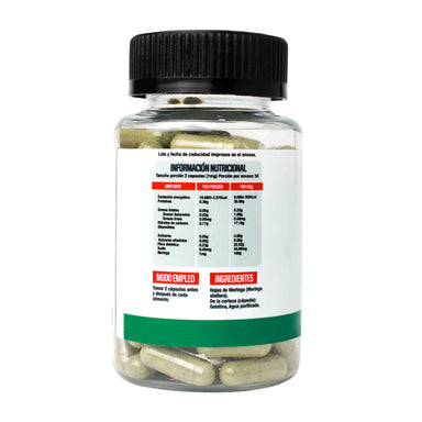 Superlabs Nutrition Moringa 500mg 100 Capsulas informacion nutricional