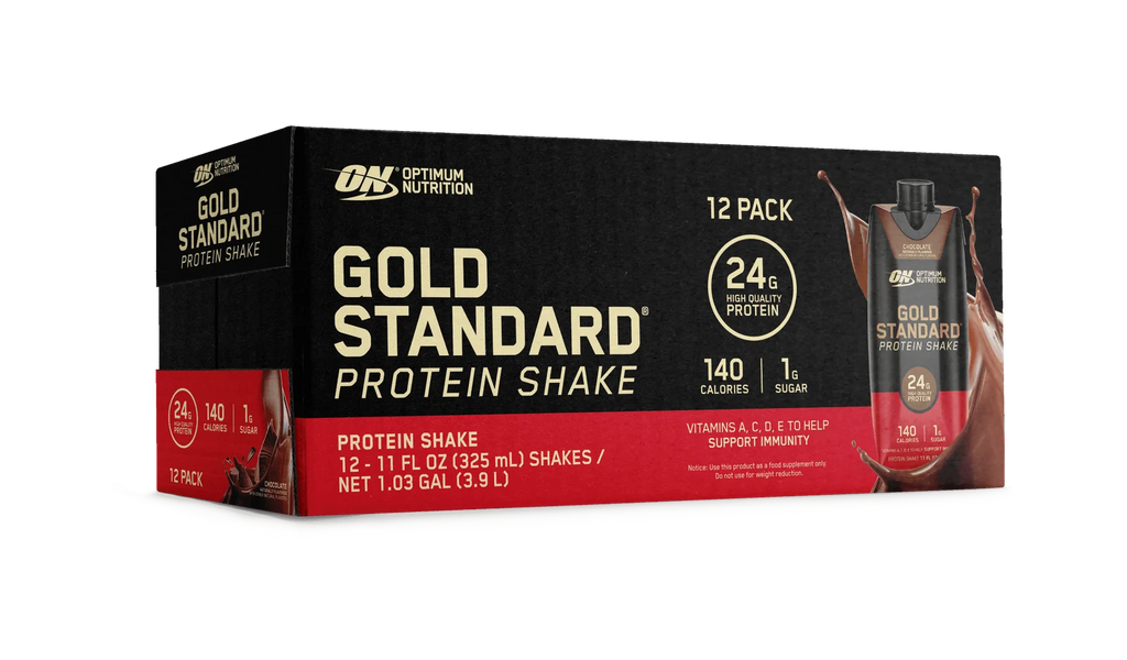 Optimu Nutrition Gold Standard Protein Shake 12 pack