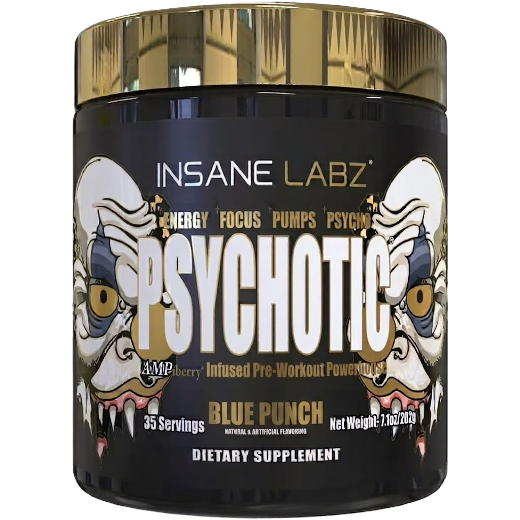 Insane Labz Psychotic Gold Pre Enterno 35 servicios blue punch