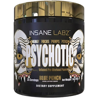 Insane Labz Psychotic Gold Pre Enterno 35 servicios blue punch