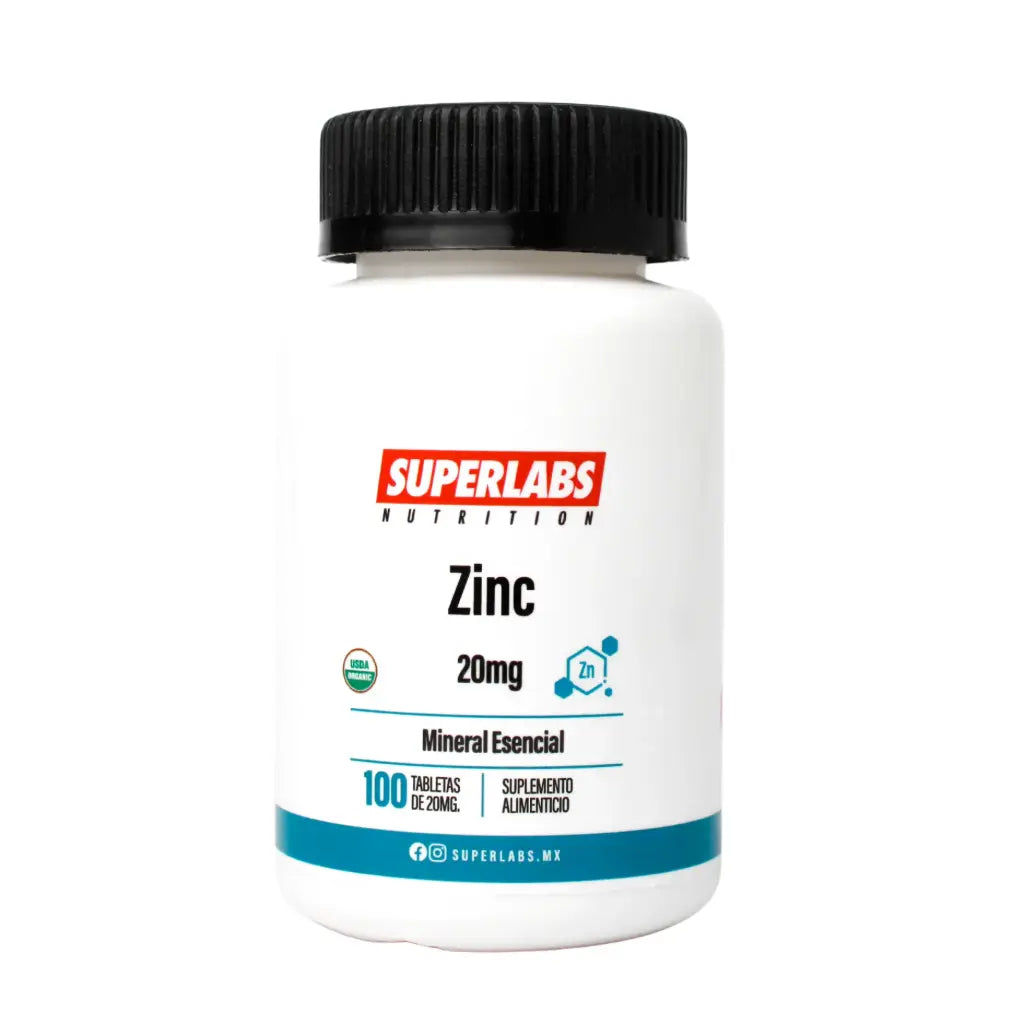 Superlabs Nutrition Zinc 20mg 100 Tabletas