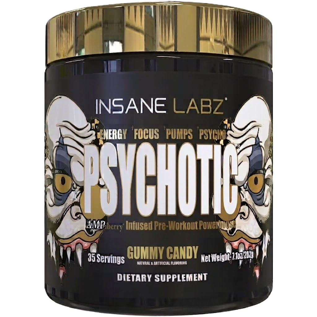Insane Labz Psychotic Gold Pre Enterno 35 servicios gummy candy