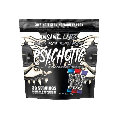 Insane Labz Psychotic Black Pre Entreno 30 Sticks