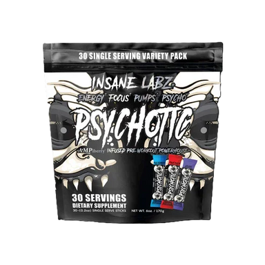 Insane Labz Psychotic Black Pre Entreno 30 Sticks