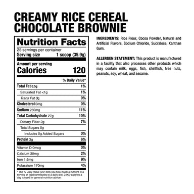 Dragon Pharma Creamy Rice Cereal 25 Servicios informacion nutricional