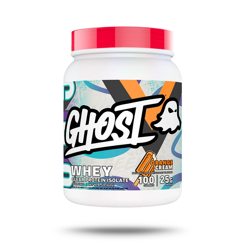 Proteina Ghost Whey Clear 1.57 Lbs 20 Servicios orange cream