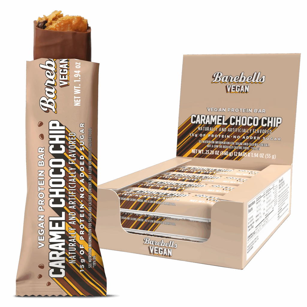 Barebells Barra de Proteina Vegana 12 Piezas Caramel Choco chip