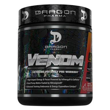 Dragon Pharma Venom Pre Entreno 40 Servicios ponche de frutas
