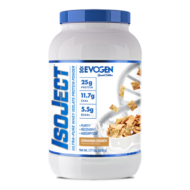 Evogen Proteina Isoject 2 lbs 28 Servicios cinnamon crunch