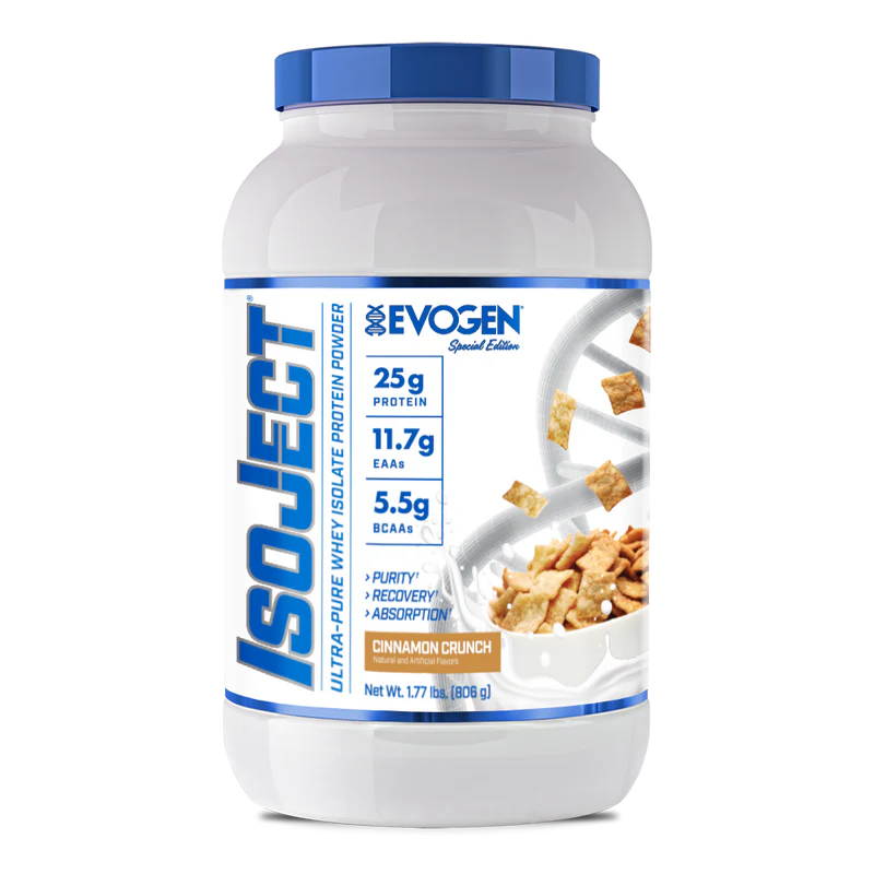 Evogen Proteina Isoject 2 lbs 28 Servicios cinnamon crunch