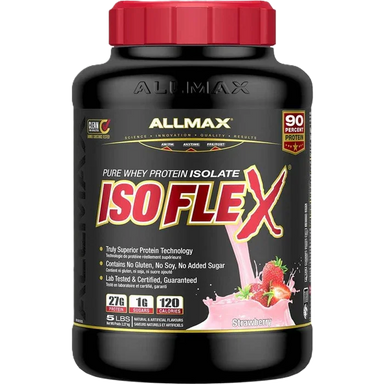 Allmax Proteina Isoflex 5Lbs 75 Servicios fresa