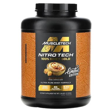 Muscletech Nitrotech Whey Gold 70 servicios 5 libras chocolate dulce de leche