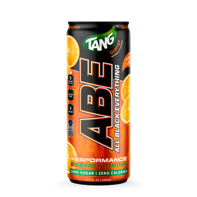 AN ABE Energy Drink + Performance 11.2 Oz 12 Pack tang orange