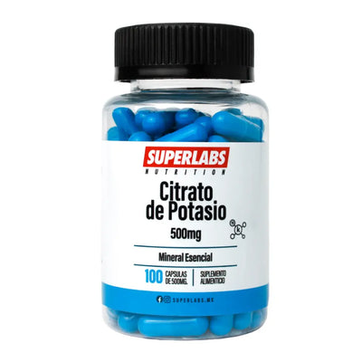 Superlabs Nutrition Citrato de Potasio 500mg 100 capsulas