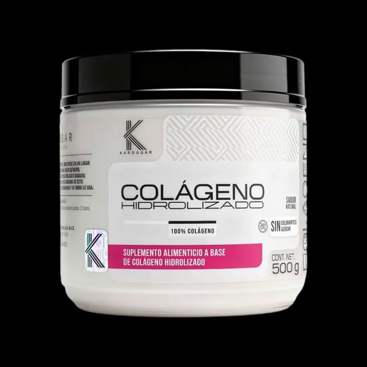 Kardagar Colágeno Hidrolizado 100% 500gr 50 Servicios Sin Sabor