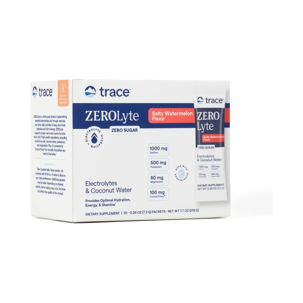 Trace Minerals ZeroLyte Bebida en Polvo de Electrolitos sabor Sandia Salada